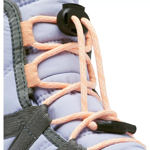 NEW Sorel Sizes 1-7 Kids' Whitney II Short Lace Winter Boots - Black/ Lavender - Picture 7 of 14